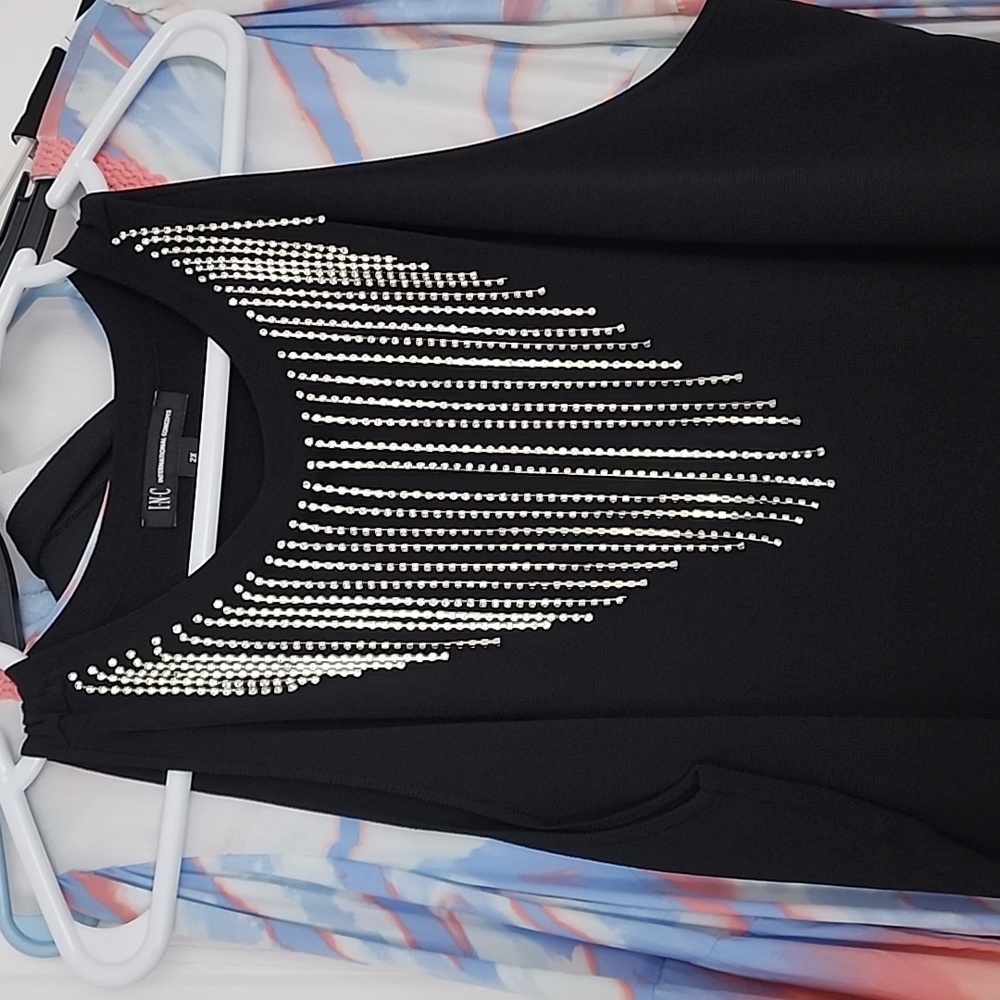 Black sparkle Inc tank